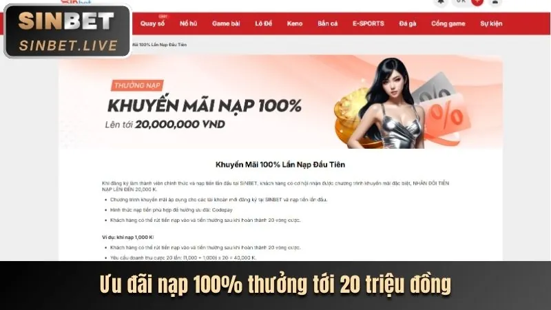 Khuyến mãi chào mừng 100 win bet